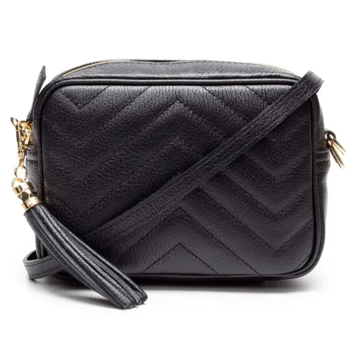 E.B Quilted Standard Bag Black