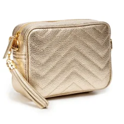 E.B Quilted Standard Bag Gold
