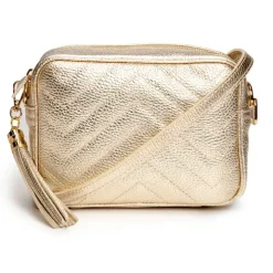 E.B Quilted Standard Bag Gold