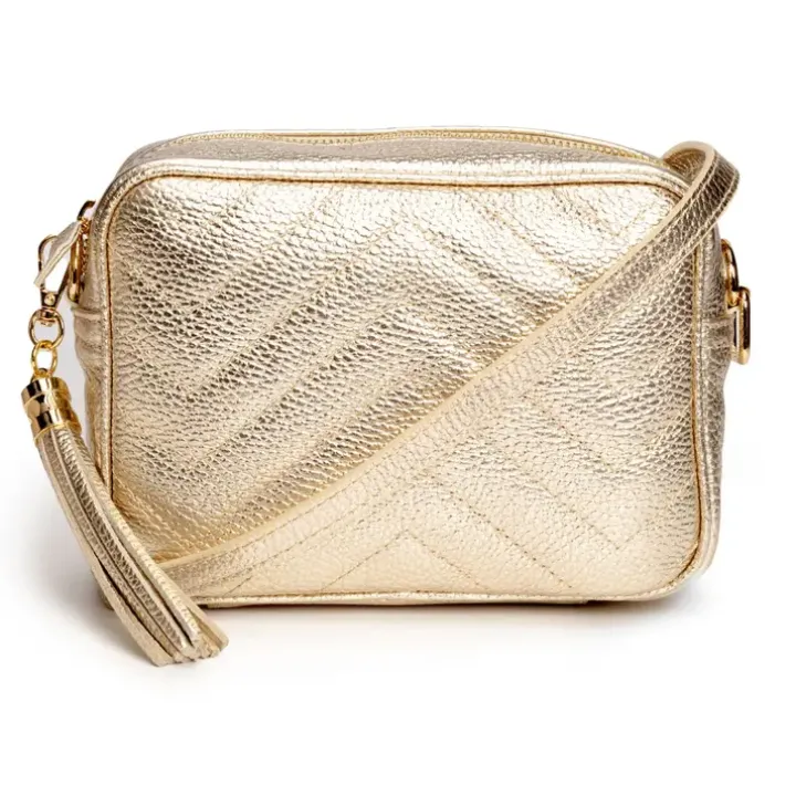 E.B Quilted Standard Bag Gold