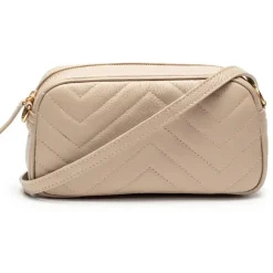 E.B Quilted Tapered Bag Biscuit