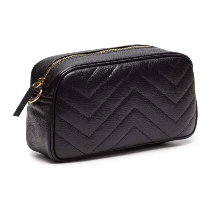 E.B Quilted Tapered Bag Black