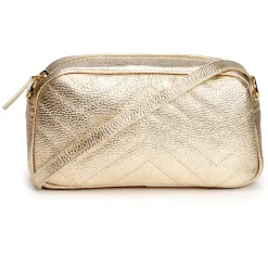 E.B Quilted Tapered Bag Gold