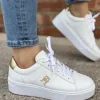 Platform Court Sneaker Metallics