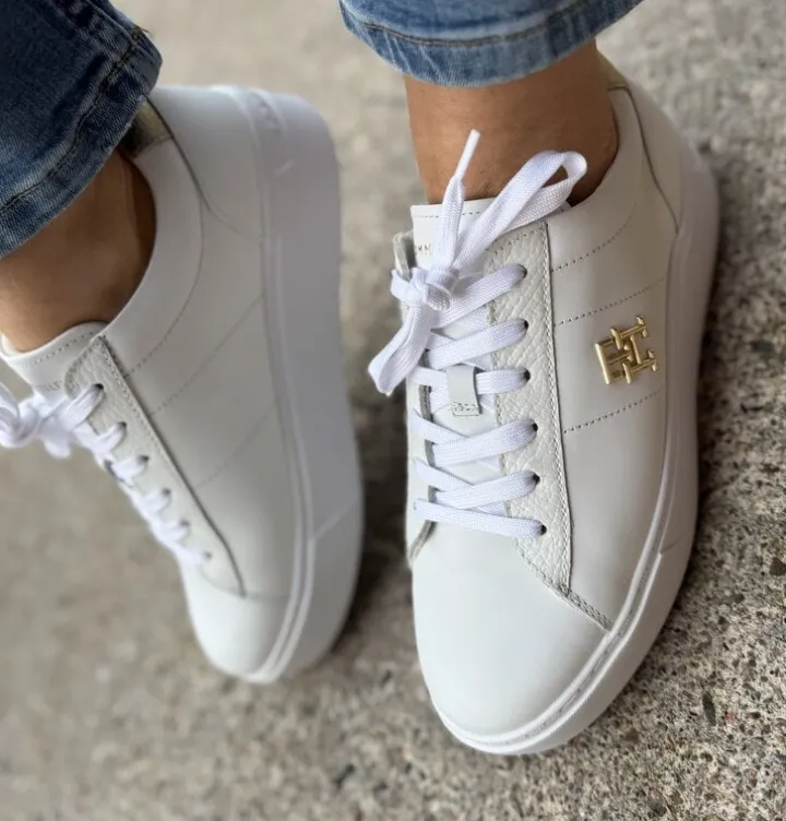 Platform Court Sneaker Metallics