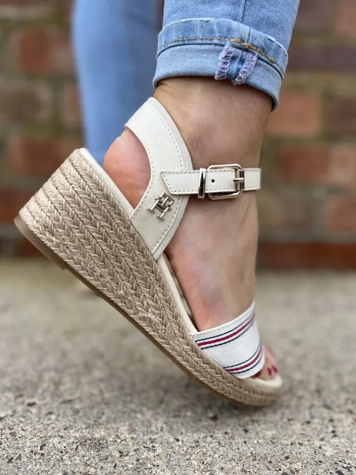 Shirting Wedge Sandal